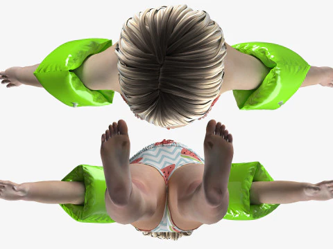 Beachwear for Toddlers 3D Model