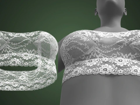 Lace Bra 3D Model