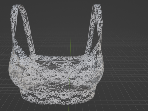 Lace Bra 3D Модель