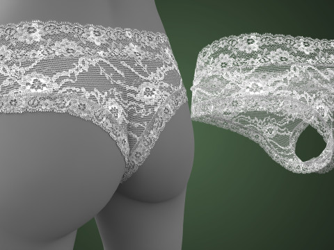 Lace Underwear 3D Модель