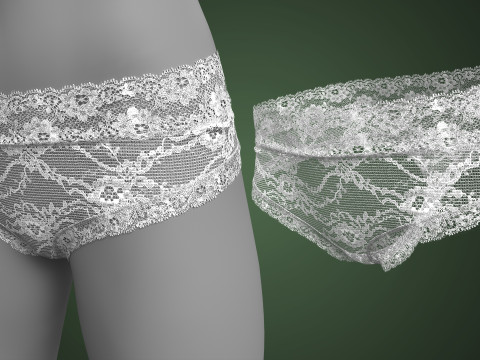 Lace Underwear 3D Модель
