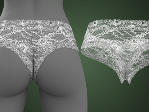 Lace Underwear 3D Модель