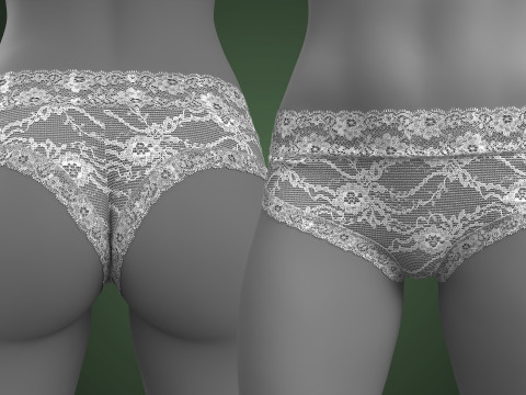 Lace Underwear 3D Модель
