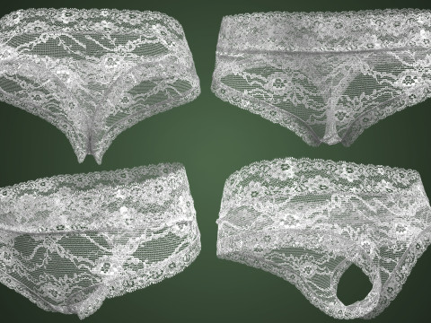 Lace Underwear 3D Модель