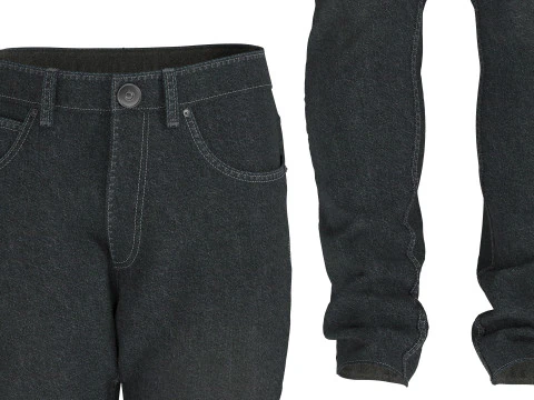 Calça Jeans Masculina Modelo 3D