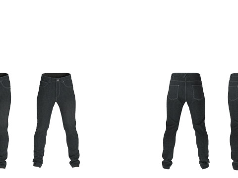 Mens Jeans 3Dモデル