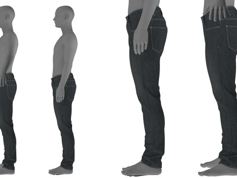 Mens Jeans 3Dモデル