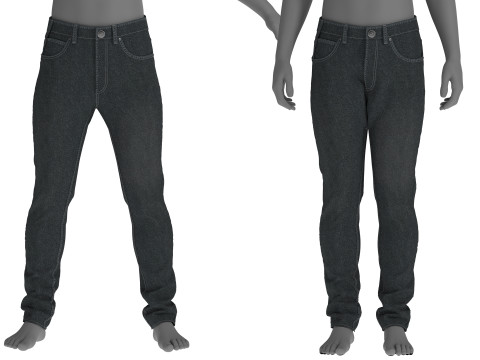 Mens Jeans 3Dモデル