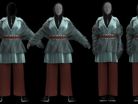 Multilayered Street Vibe Combine 3D Model