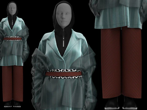 Multilayered Street Vibe Combine 3D Model