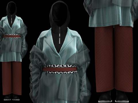Multilayered Street Vibe Combine 3D Модель