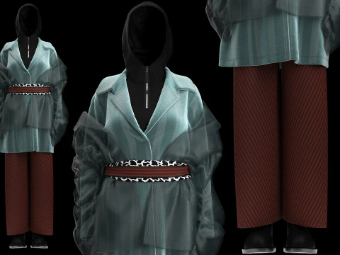 Multilayered Street Vibe Combine 3D Model