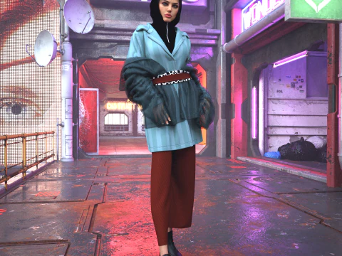 Multilayered Street Vibe Combine 3D Model