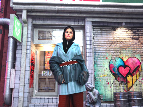 Multilayered Street Vibe Combine 3D Model
