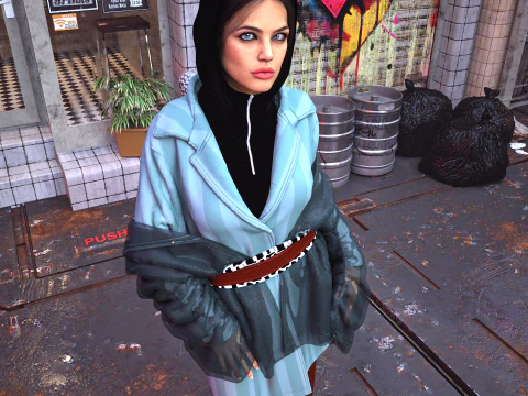 Multilayered Street Vibe Combine 3D Model