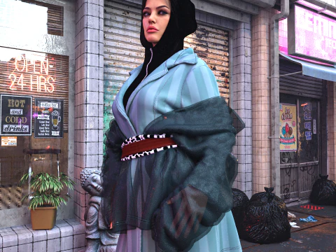 Multilayered Street Vibe Combine 3D Model