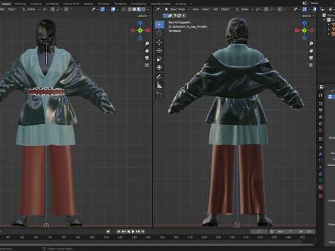 Multilayered Street Vibe Combine 3D Model