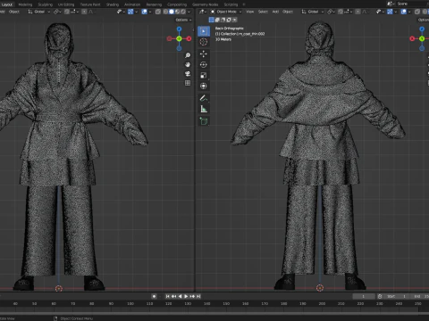 Multilayered Street Vibe Combine 3D Model
