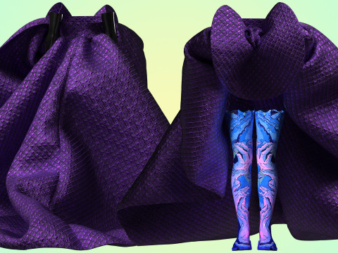 Quilted Taffeta Dress Modèle 3D