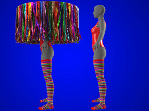 Rainbow Parade Outfit 3D Model