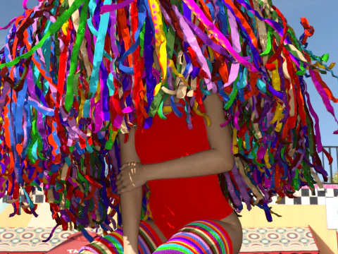 Rainbow Parade Outfit 3D Model