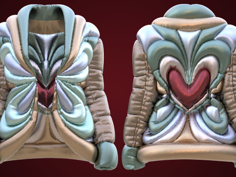 Schiaparelli Puffer Jacket Model 3D