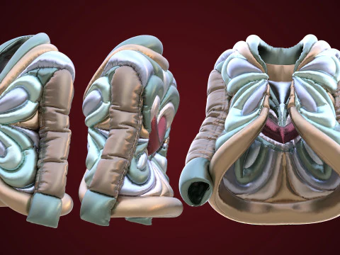 Schiaparelli Puffer Jacket 3D Model