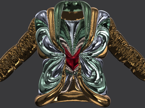 Schiaparelli Puffer Jacket 3D-Modell