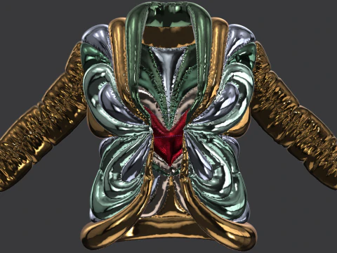 Schiaparelli Puffer Jacket 3D Model
