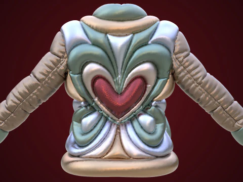 Schiaparelli Puffer Jacket 3D Model