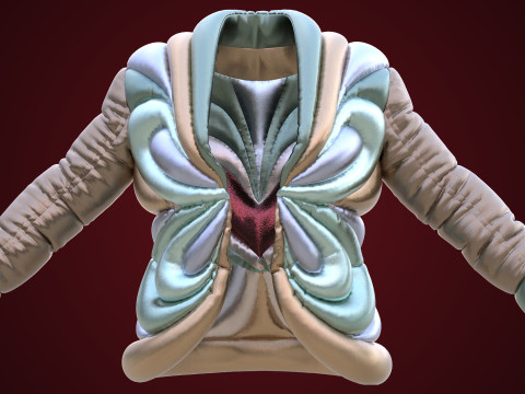 Schiaparelli Puffer Jacket 3D-Modell