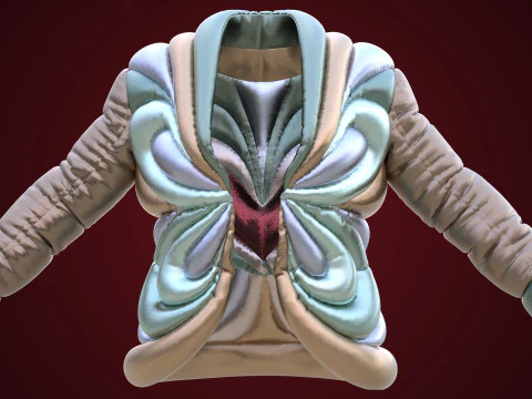 Schiaparelli Puffer Jacket 3D Model