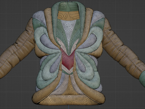 Schiaparelli Puffer Jacket 3D-Modell