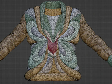 Schiaparelli Puffer Jacket 3D Model