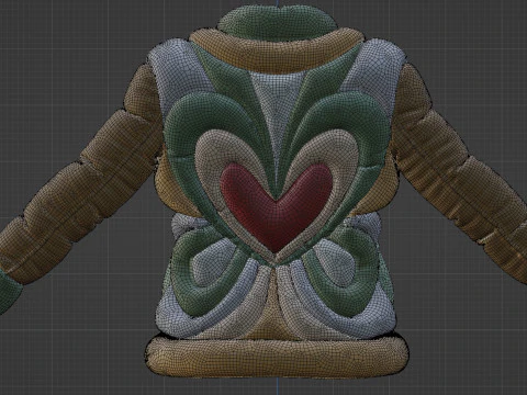Schiaparelli Puffer Jacket 3D Model