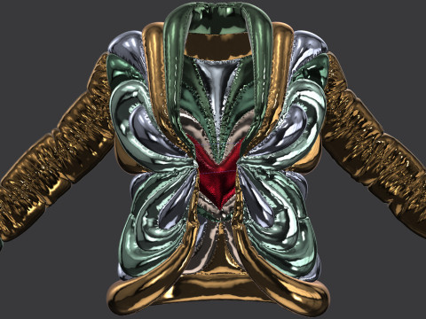 Schiaparelli Puffer Jacket 3D-Modell