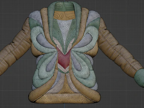 Schiaparelli Puffer Jacket 3D Model