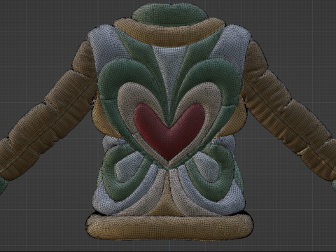 Schiaparelli Puffer Jacket 3D-Modell