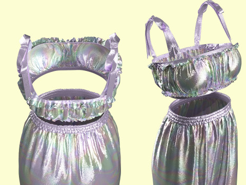 Silky Outfit 3D Model