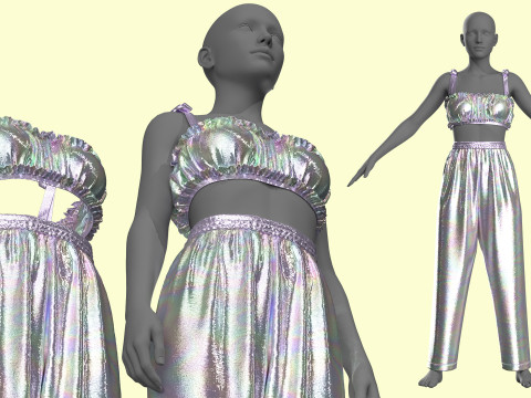 Silky Outfit 3D Model
