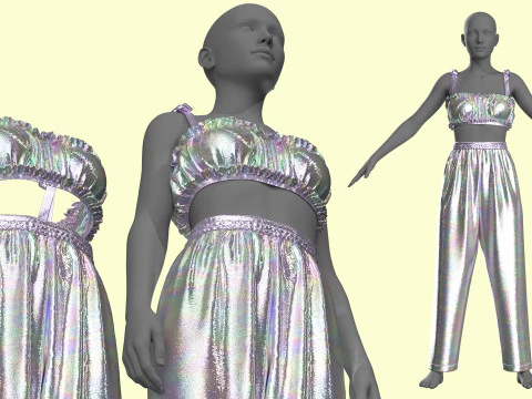Silky Outfit 3D Model