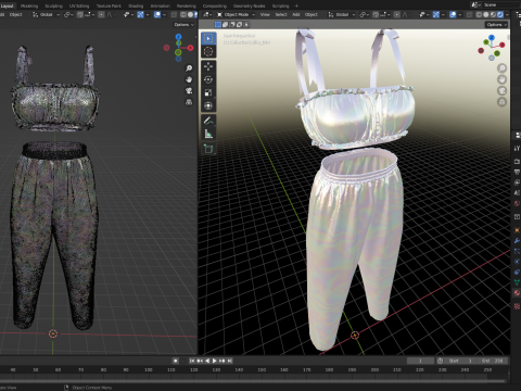 Silky Outfit 3D Model