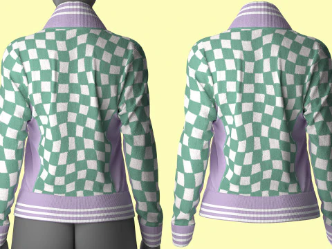 Retro Sport Jacket 3D Model