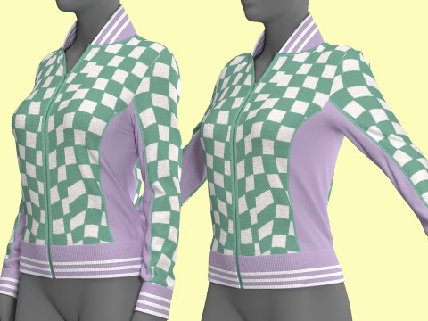 Retro Sport Jacket 3Dモデル