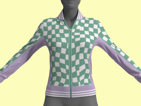Retro Sport Jacket 3Dモデル