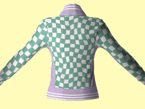 Retro Sport Jacket 3D Model