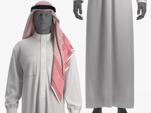 Thobe and Keffiyeh 3D Model