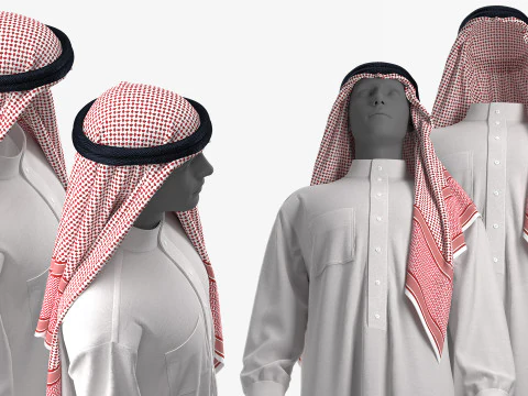 Thobe and Keffiyeh 3D Model