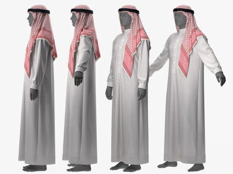 Thobe and Keffiyeh 3D Model