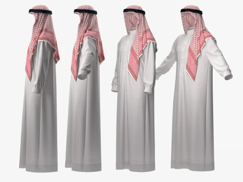 Thobe and Keffiyeh 3D Model